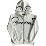 Carsicko Love Spread Full Zip Hoodie White