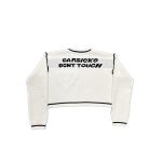 Carsicko Dont Touch Knit White Sweater
