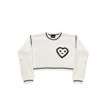 Carsicko Dont Touch Knit White Sweater